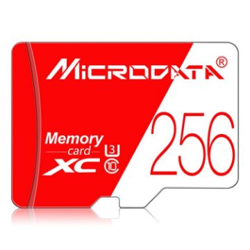 MICRODATA 256GB High Speed U3 TF Memory Card - 1