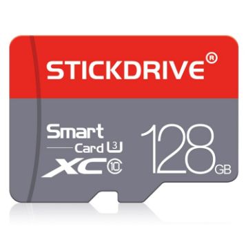 128GB U3 Red and Grey TF Memory Card - 1