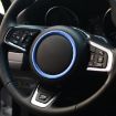 Blue Aluminum Alloy Steering Wheel Cover for Jaguar - 1
