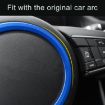 Blue Aluminum Alloy Steering Wheel Cover for Jaguar - 6