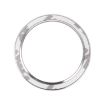 Audi Car Engine Start Key Push Button Ring Trim Aluminum Alloy Sticker (Silver) - 3