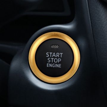 Gold Aluminum Alloy Car Engine Start Button Trim for Mazda CX4/CX5/Axela/ATENZA - 1