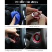 Gold Aluminum Alloy Car Engine Start Button Trim for Mazda CX4/CX5/Axela/ATENZA - 7