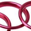 4 PCS Car Outlet Decorative Rings for Audi A3 - Magenta - 4
