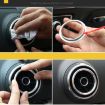 4 PCS Car Outlet Decorative Rings for Audi A3 - Magenta - 7