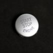 BMW E90 Chassis Car Engine Start Key Push Button Cover - Silver - 2
