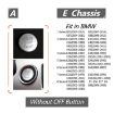 BMW E90 Chassis Car Engine Start Key Push Button Cover - Silver - 5