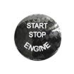 BMW E Chassis Carbon Fiber Engine Start Button Cover Trim - Black - 2