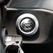 BMW E Chassis Carbon Fiber Engine Start Button Cover Trim - Black - 5