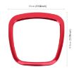 Red Audi Car Steering Wheel Decorative Ring Cover Trim Sticker - 2