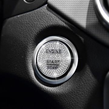 Mercedes-Benz Car Engine Start Key Button Cover Trim Sticker - 1