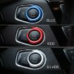 BMW Car Engine Start Key Push Button Ring Trim Aluminum Alloy Sticker (Red) - 6