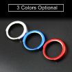 BMW Car Engine Start Key Push Button Ring Trim Aluminum Alloy Sticker (Silver) - 5