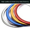 Red Aluminum Alloy Steering Wheel Cover for Jaguar - 5