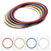 Red Aluminum Alloy Steering Wheel Cover for Jaguar - 7