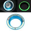 Ford Fluorescent Aluminum Alloy Ignition Key Ring - Sky Blue - 1