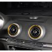 4 PCS Car Metal Air Outlet Rings for Audi A3/S3/Q2L - Gold - 5