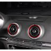 4 PCS Car Metal Air Outlet Rings for Audi A3/S3/Q2L - Red - 5