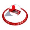 4 PCS Car Metal Air Outlet Rings for Audi A3/S3/Q2L - Red - 7