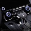 3 PCS Car Metal Air Conditioner Knob Case for Honda CR-V 2017 - Blue - 7