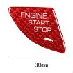 Red Carbon Fiber Engine Start Button Trim for Cadillac ATS/ATS-L - 4