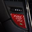 Red Carbon Fiber Engine Start Button Trim for Cadillac ATS/ATS-L - 5