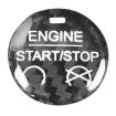 Carbon Fiber Engine Start Button Trim for Ford Mustang 2015-2019 - 1