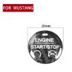 Carbon Fiber Engine Start Button Trim for Ford Mustang 2015-2019 - 4