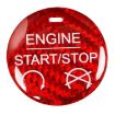 Red Carbon Fiber Engine Start Button Trim for Ford Mustang 2015-2019 - 1