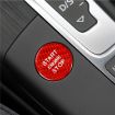 Red Carbon Fiber Engine Start Button Trim for Audi A3 - 5