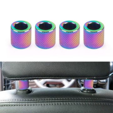 Colorful 4 in 1 Car Seat Headrest Collars Rings Decor - 1