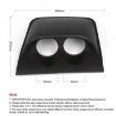 Car 52mm 2 Holes Dash Gauge Meter Pod Mount Holder - Black - 4