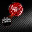 Carbon Fiber Ignition Button for Chevrolet Corvette C8 2020-2021 (Red) - 3
