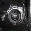 Infiniti Car Engine Start Key Push Button Ring Trim Sticker - Black - 4