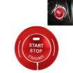 Red Car Engine Start Key Push Button Trim Sticker for Infiniti - 1