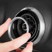 4 PCS Audi A1 Silver Vent Metal Decorative Ring Set - 5