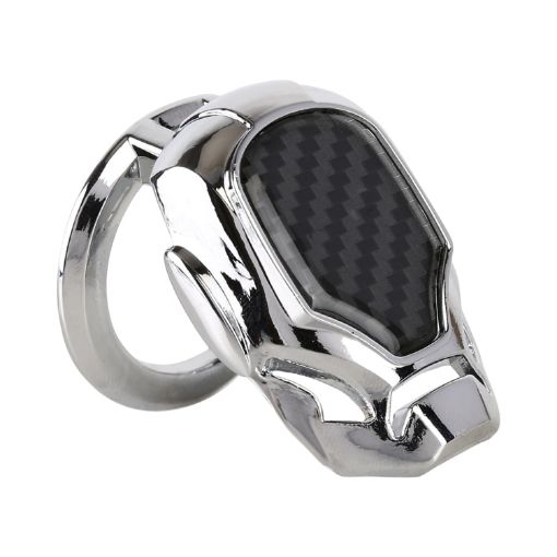 Silver Car Engine Start Key Push Button Cover - 1