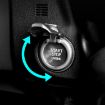 Car Engine Start Key Push Button Cover - Silver Grey - 8