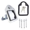 Stainless Steel Tool Box Lock Paddle Latch & Keys - 1