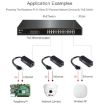 Waveshare Metal Case Gigabit PoE Splitter, 5V 2.5A Type-C Out - 6