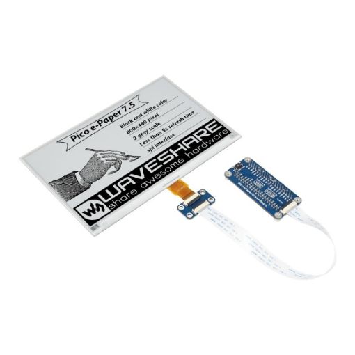 Waveshare 7.5" E-Paper Display for Raspberry Pi Pico - 1