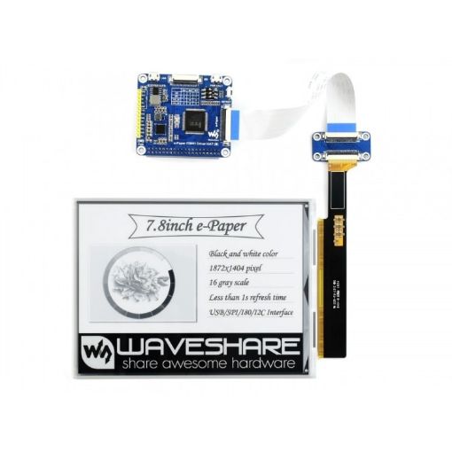 Waveshare 7.8" E-Ink Display HAT for Raspberry Pi - 1