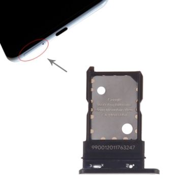 Black SIM Card Tray for Google Pixel 3 XL - Genuine Replacement - 1