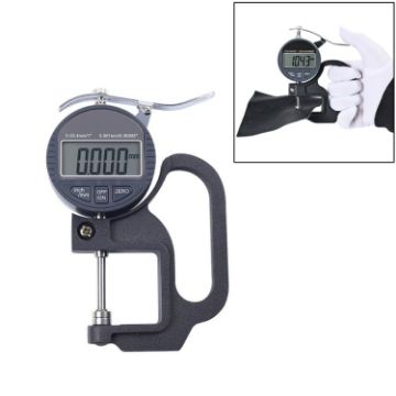 Digital Display Micrometer Thickness Gauge 0-25mm Range 30mm Probe - 1