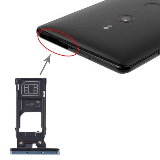 Sony Xperia XZ3 SIM Card Tray + Micro SD Card Tray - Green - 1
