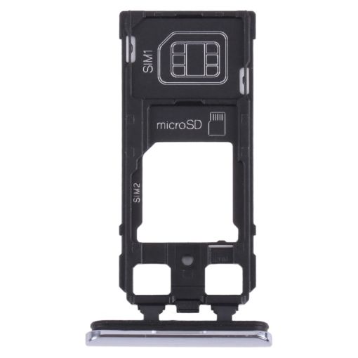 Sony Xperia 1/XZ4 SIM Card Tray + Micro SD Tray (Grey) - 1