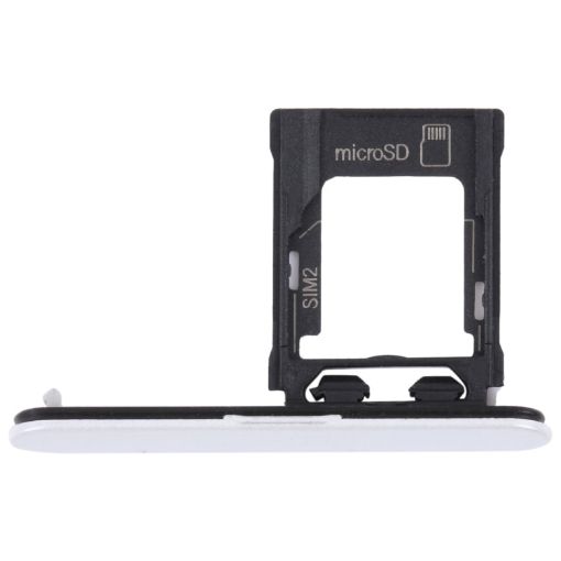 Sony Xperia XZ1 Compact SIM Card Tray + Micro SD Card Tray - Silver - 1