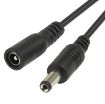 DC Power Female to Male Barrel Cable 3m Black - 1