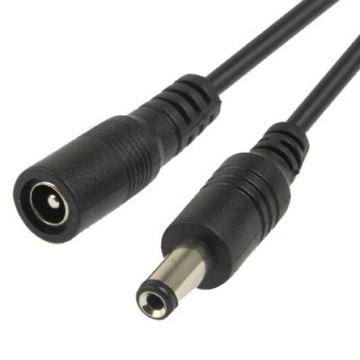 DC Power Female to Male Barrel Cable 3m Black - 1