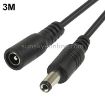 DC Power Female to Male Barrel Cable 3m Black - 2